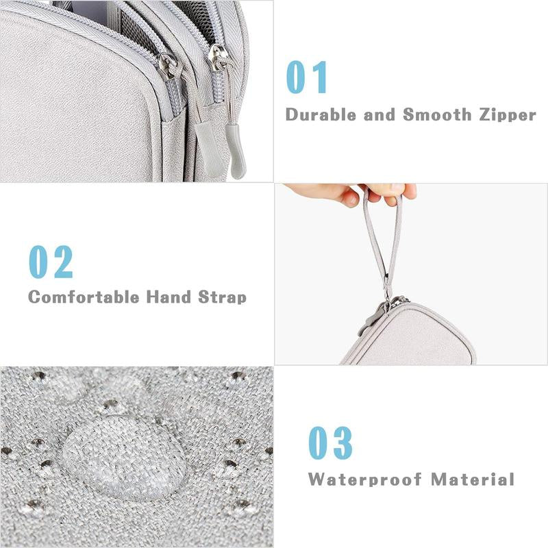 Portable Waterproof Travel Cable Organizer Pouch
